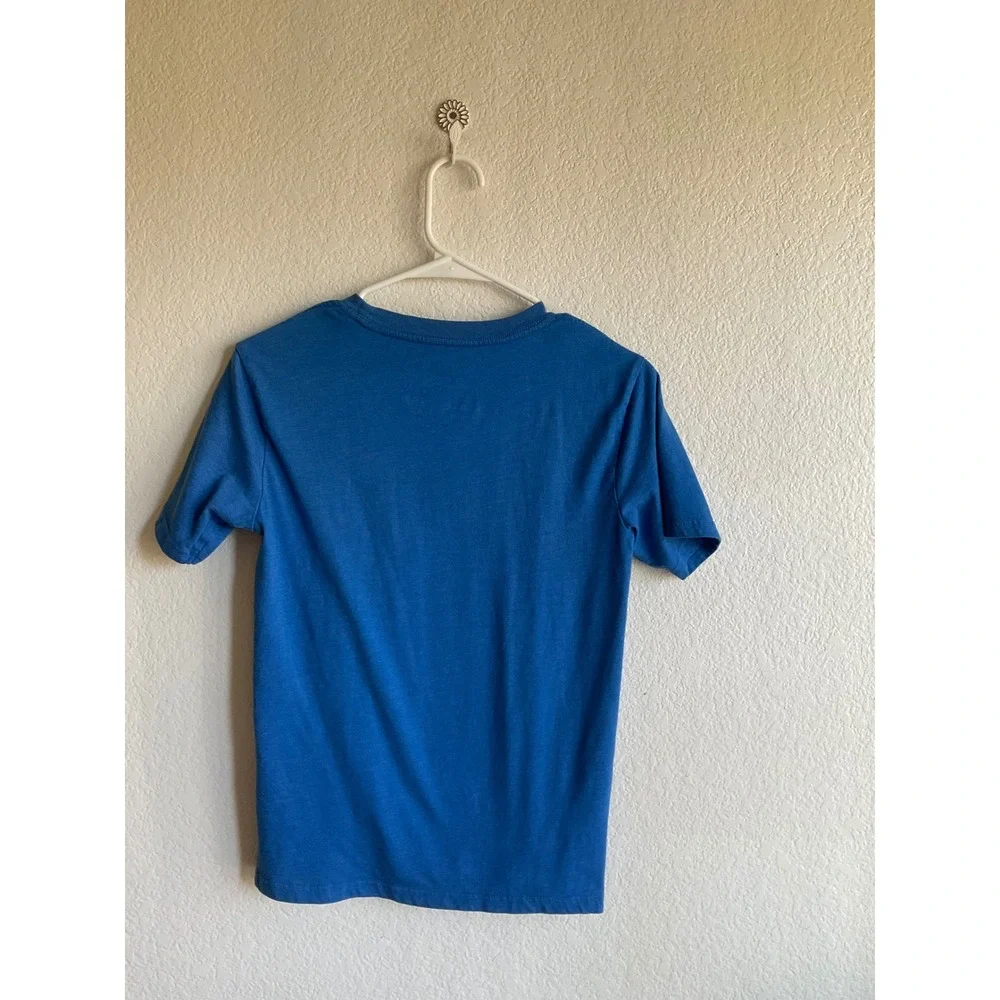 Nautica Boys Blue Short Sleeve T-Shirt Crew Neck Logo Size L‎ 14/16 casual